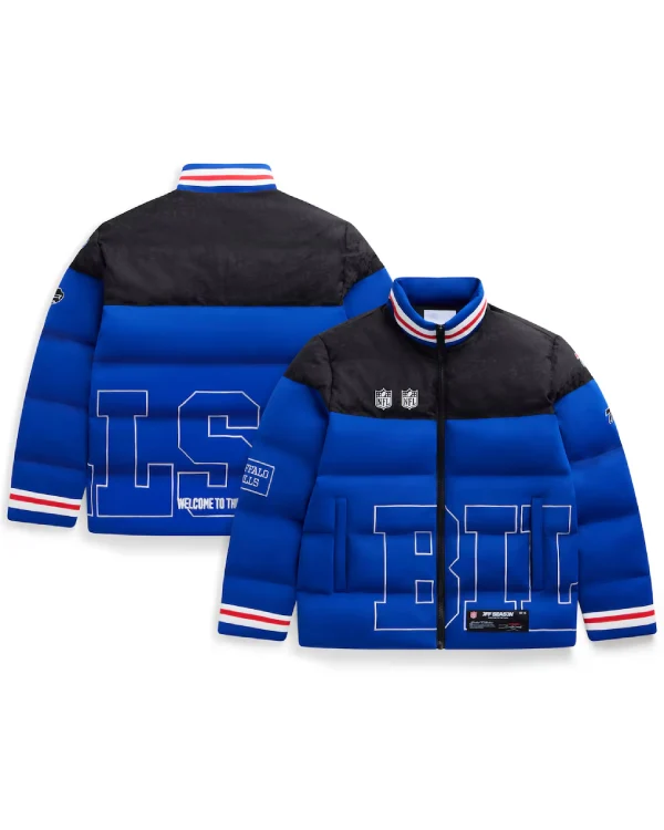 Buffalo Bills Blue Puffer Jacket