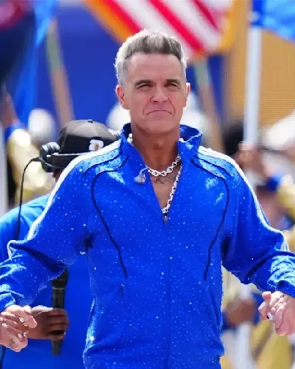 Buy FIFA World Cup 2026 Final Halftime Show Robbie Williams Blue Tracksuit Sale
