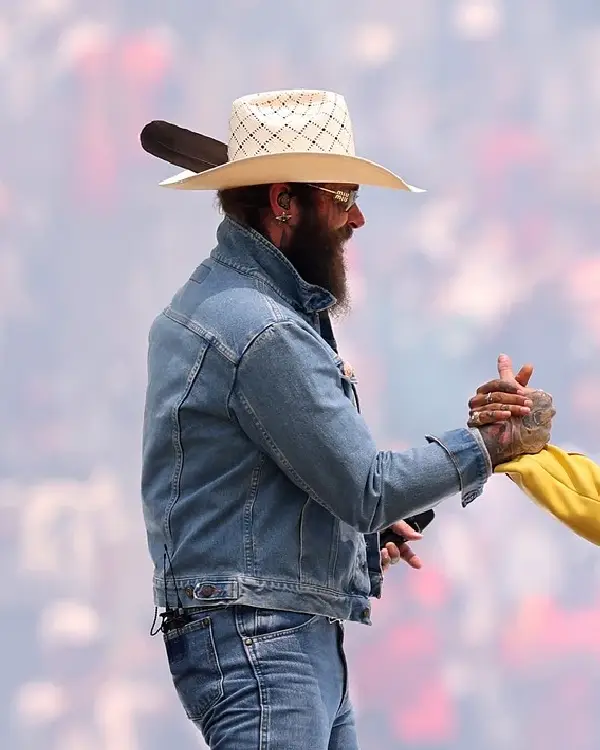 Buy FIFA World Cup 2026 Final Post Malone Blue Denim Jacket