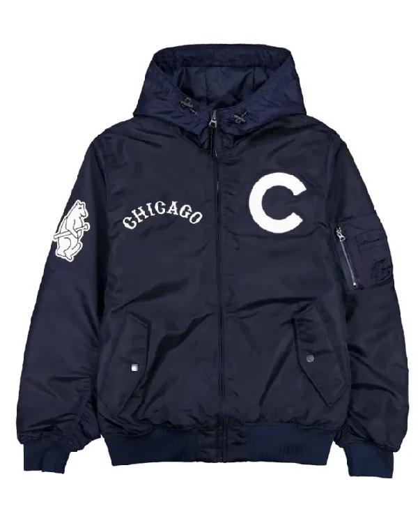 Chicago Cubs Hooded Bomber Jacket