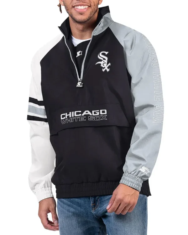 Chicago White Sox Half Zip Pullover Jacket