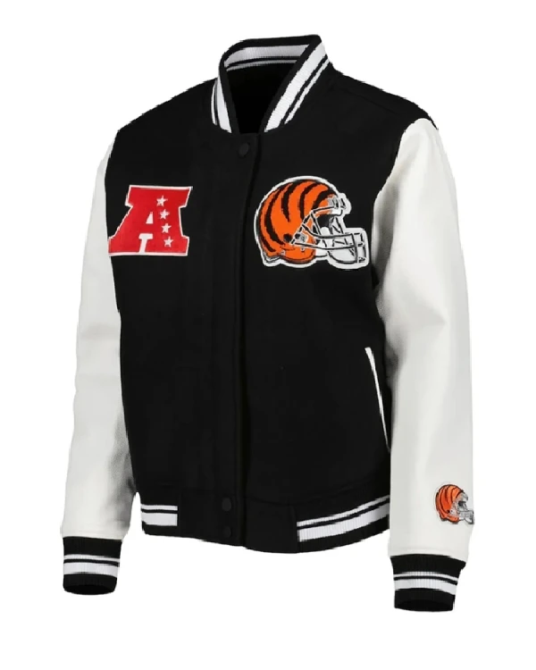 Cincinnati Bengals Black Varsity Jacket