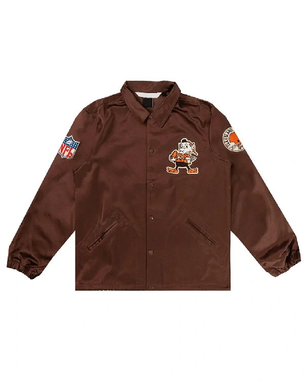 Cleveland Browns Windbreaker Brown Jacket