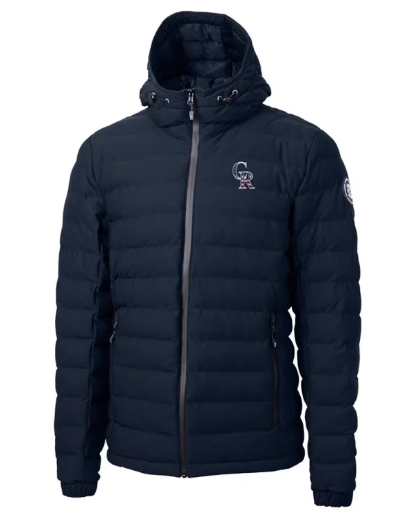 Colorado Rockies Blue Puffer Jacket