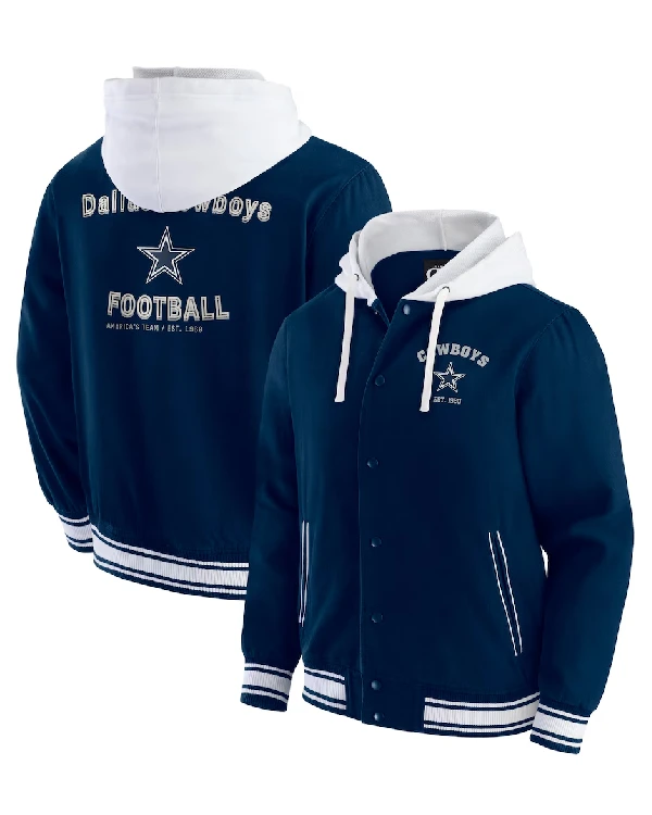 Dallas Cowboys Blue Hooded Jacket