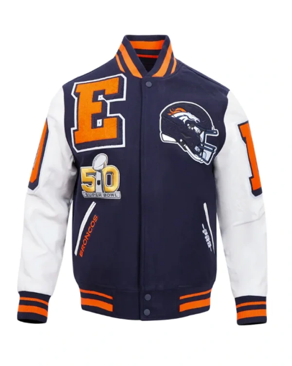 Denver Broncos Wool Varsity Jacket