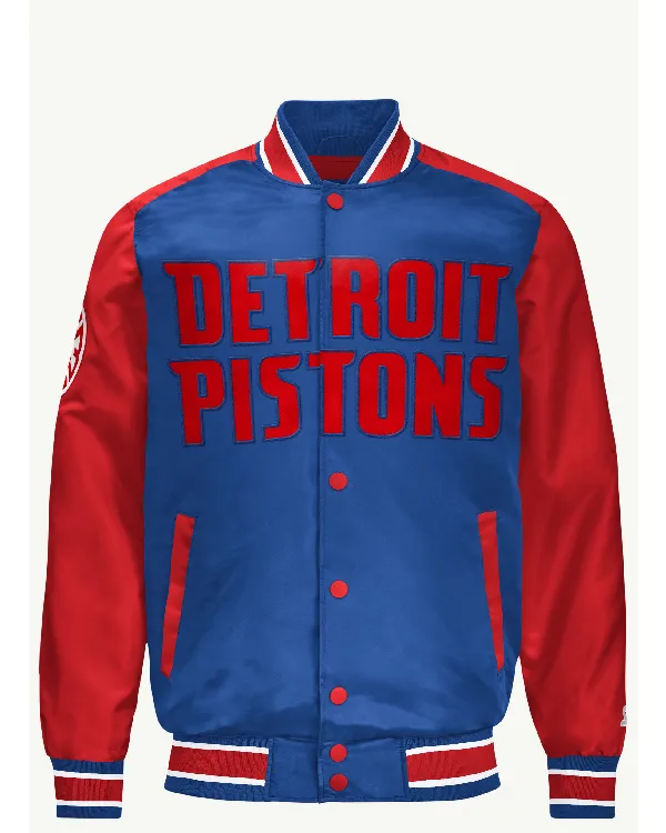 Detroit Pistons Satin Varsity Jacket