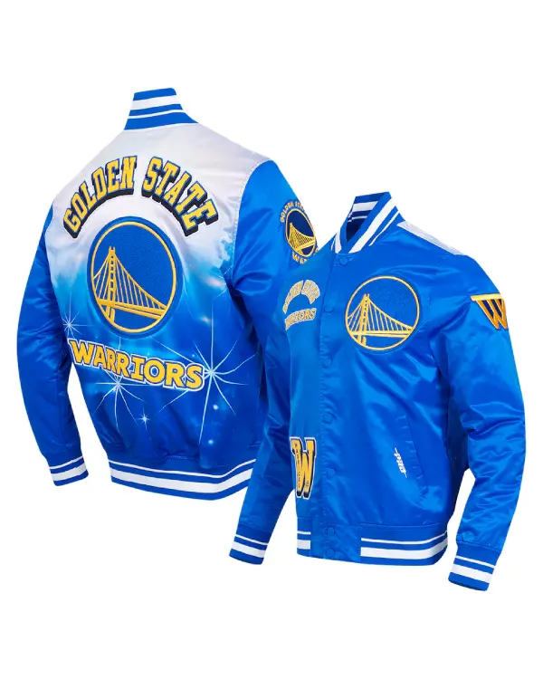 Golden State Warriors Full-Snap Satin Jacket