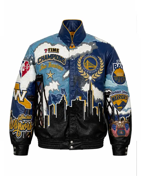 Golden State Warriors Leather Jacket