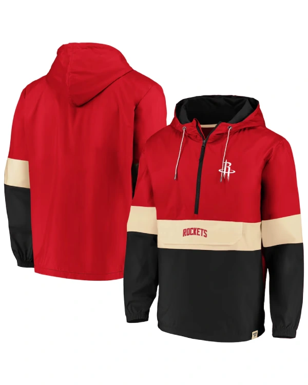Houston Rockets Half-Zip Hooded Jacket
