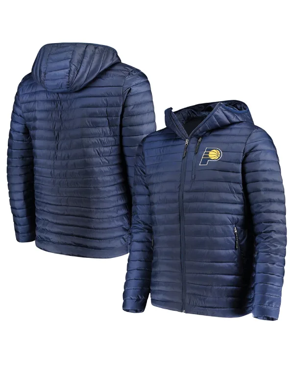 Indiana Pacers Full Zip Puffer Jacket