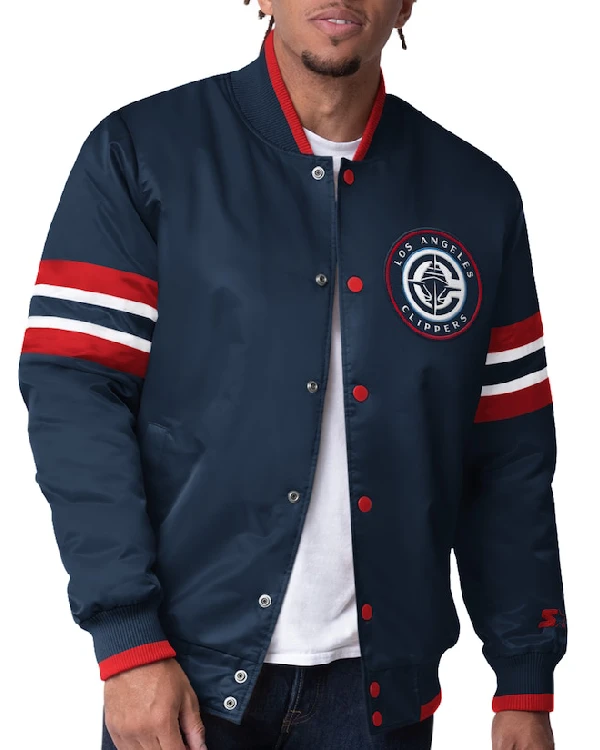 Los Angeles Clippers Full-Snap Starter Varsity Jacket