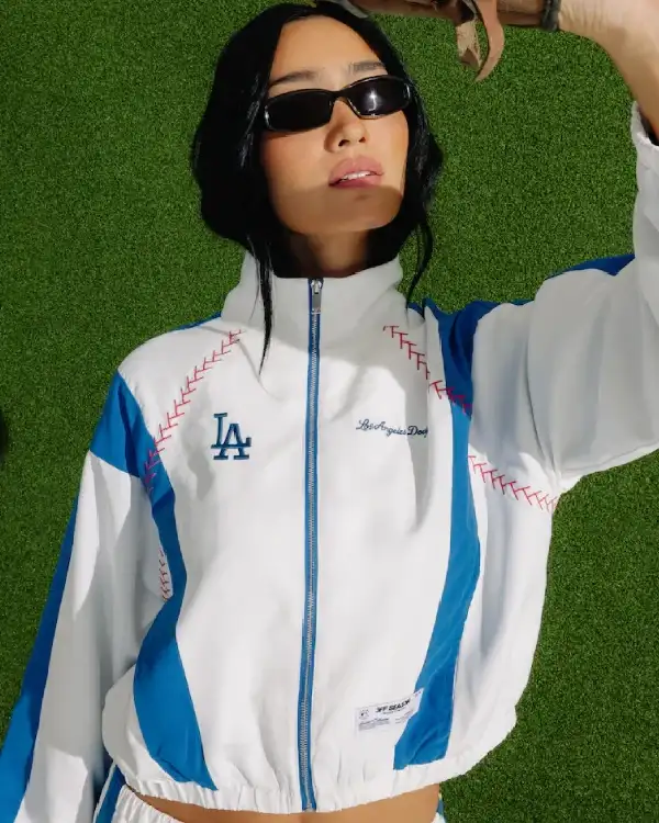 Los Angeles Dodgers Off Season x MLB White Track Jacket