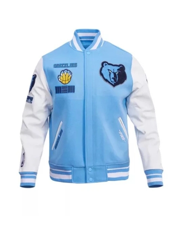 Memphis Grizzlies Blue Varsity Jacket
