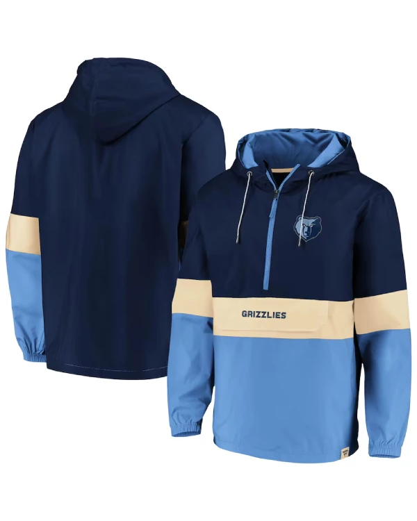 Memphis Grizzlies Half-Zip Hooded Jacket