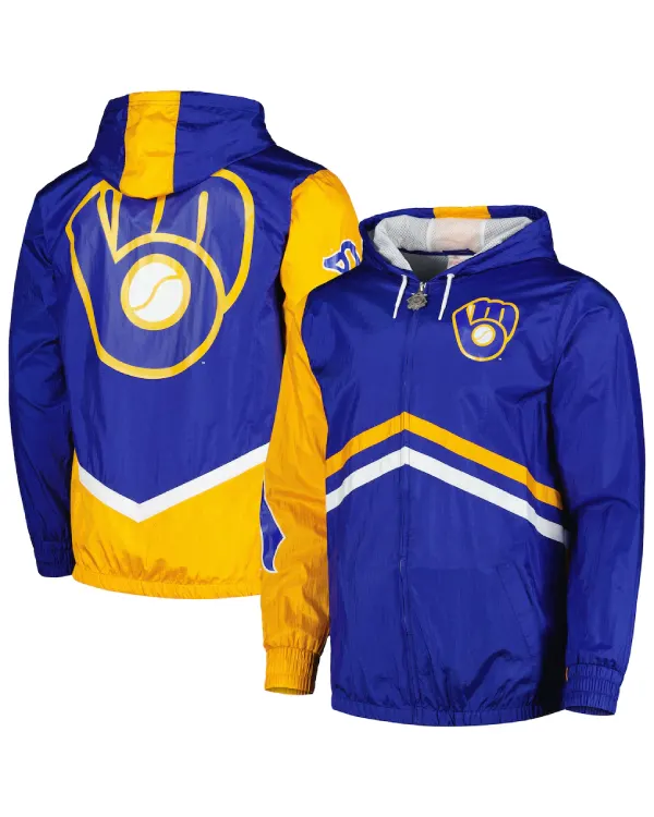 Milwaukee Brewers Full-Zip Windbreaker Jacket