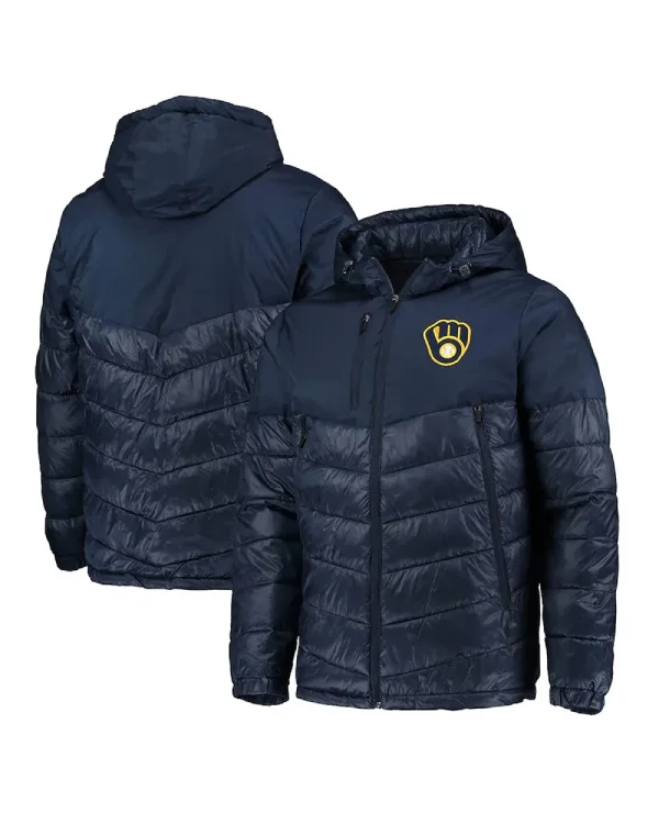 Milwaukee Brewers Puffer Hooded Jacket