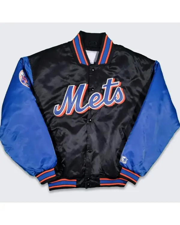 New York Mets Full-Snap Satin Jacket