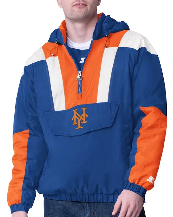 New York Mets Half-Zip Pullover Jacket