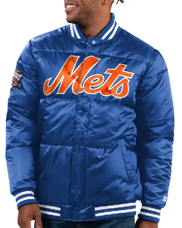 New York Mets Puffer Bomber Jacket