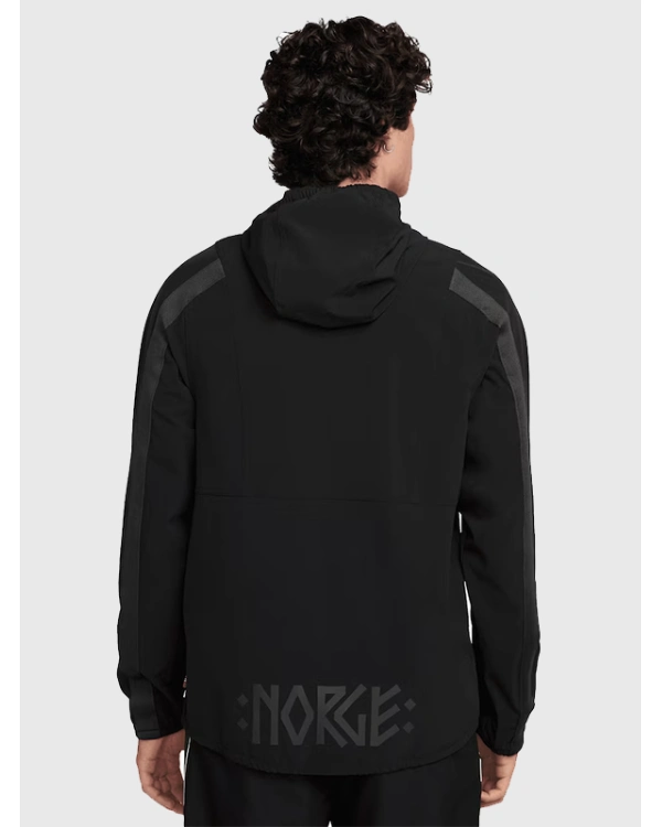 Norway National Team Nike 2026 Energy Dri-FIT Full-Zip Hooded Jacket in Black