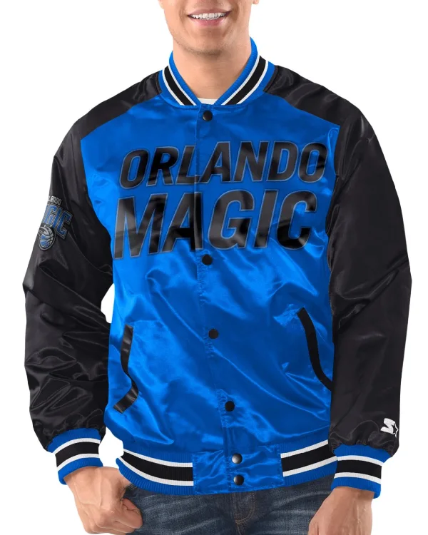 Orlando Magic Satin Varsity Jacket