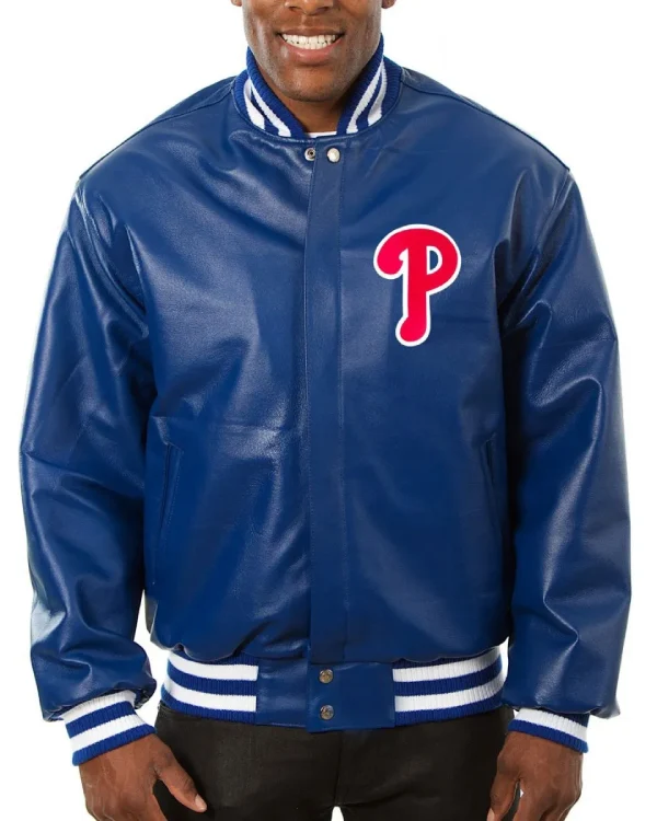 Philadelphia Phillies Letterman Leather Jacket