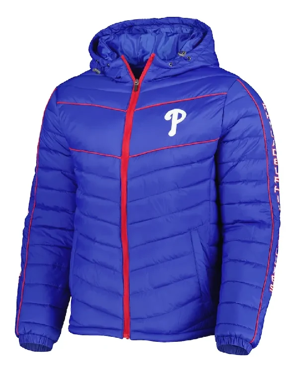 Philadelphia Phillies Royal Puffer Jacket