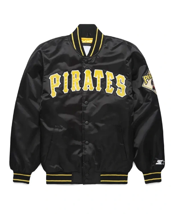 Pittsburgh Pirates Black Satin Jacket