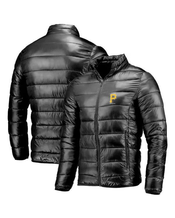 Pittsburgh Pirates Full-Zip Black Puffer Jacket