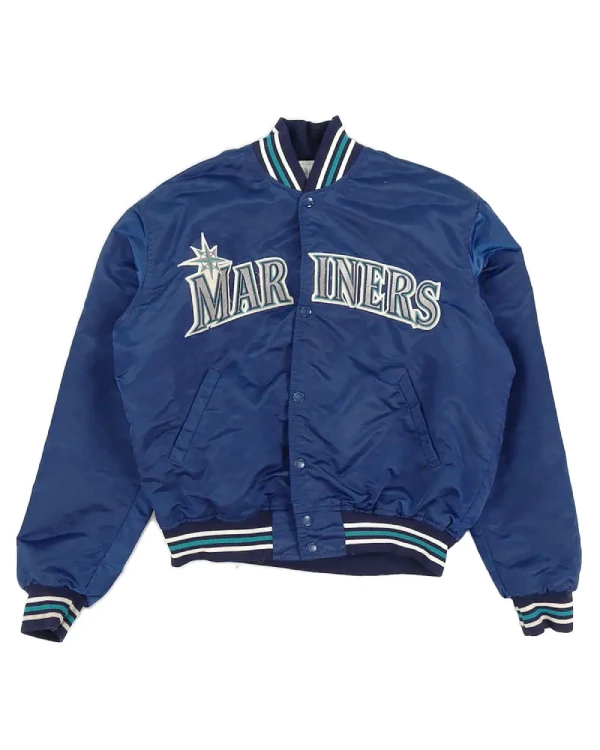 Seattle Mariners Satin Bomber Jacket