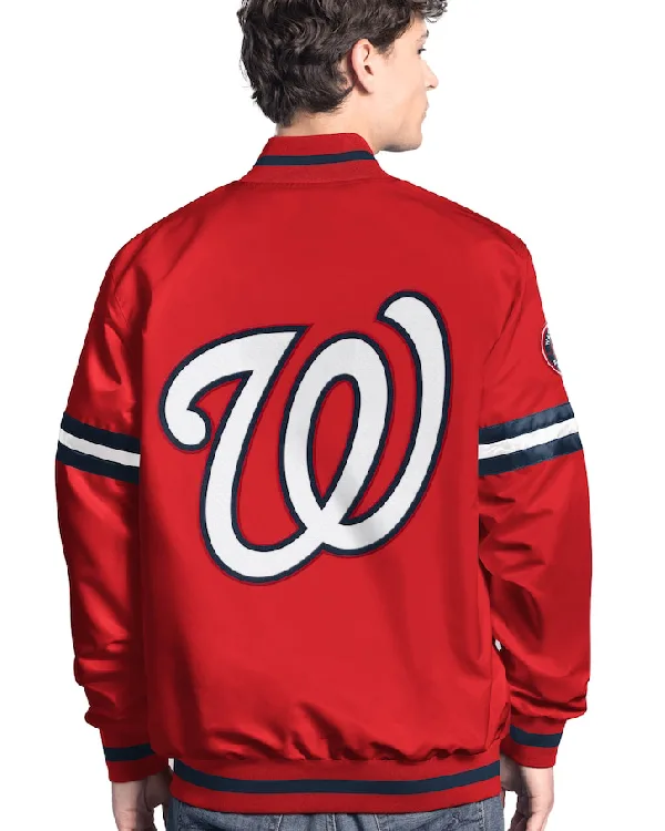 Shop Washington Nationals Starter Scout Full-Snap Varsity Jacket