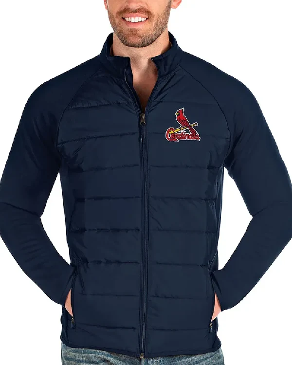 St. Louis Cardinals Blue Puffer Jacket