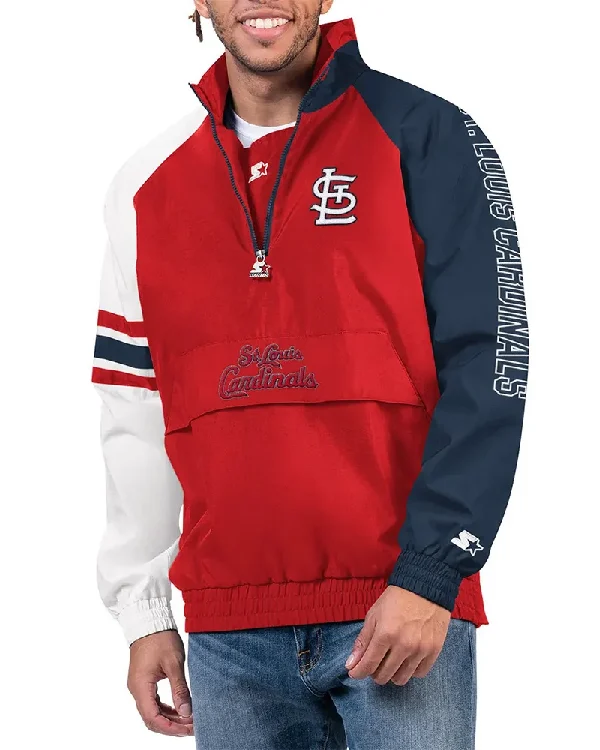 St. Louis Cardinals Red Pullover Jacket