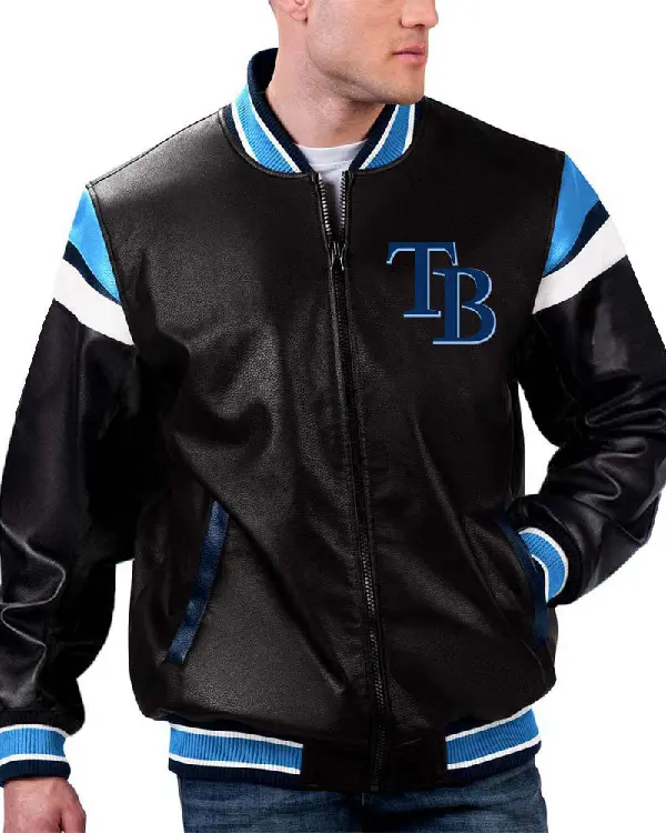 Tampa Bay Rays Bomber Leather Jacket
