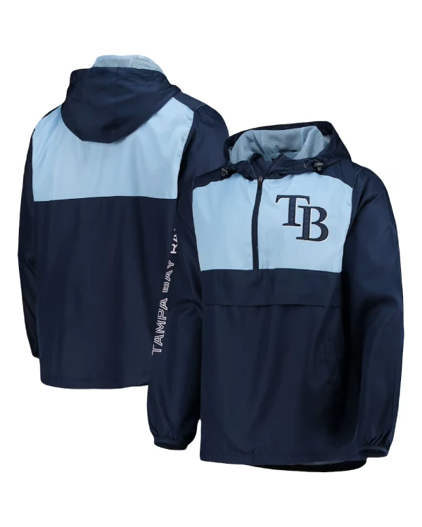 Tampa Bay Rays Half-Zip Hooded Jacket