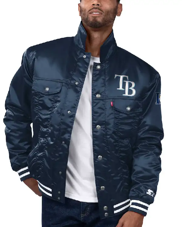 Tampa Bay Rays Trucker Satin Jacket