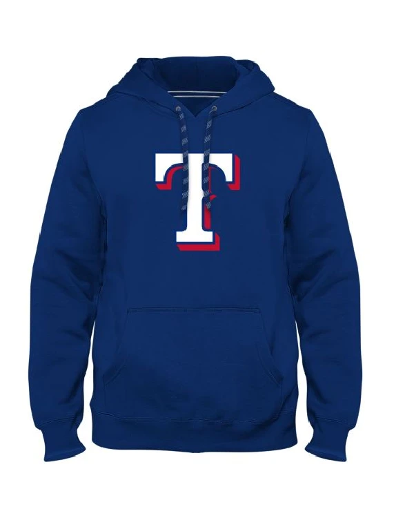 Texas Rangers Blue Pullover Hoodie