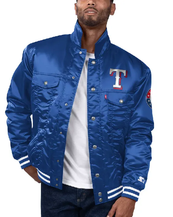 Texas Rangers Starter Trucker Jacket