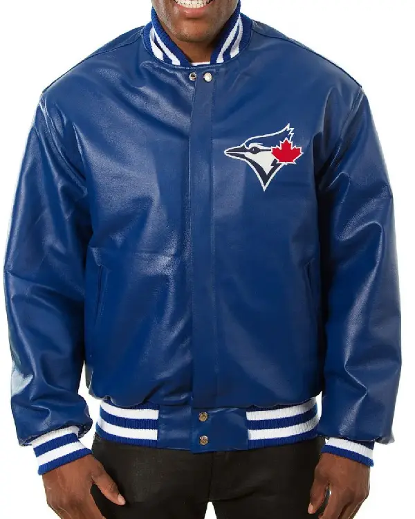 Toronto Blue Jays Varsity Leather Jacket