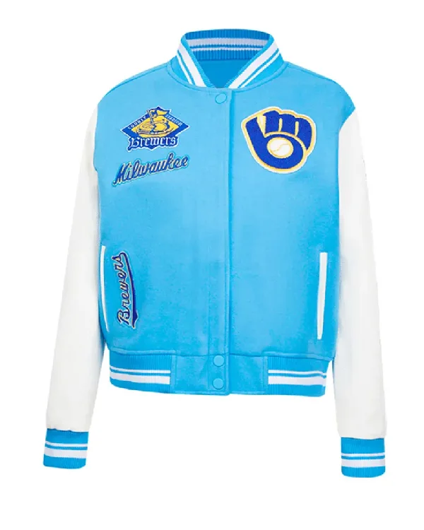 University Blue_White Milwaukee Brewers