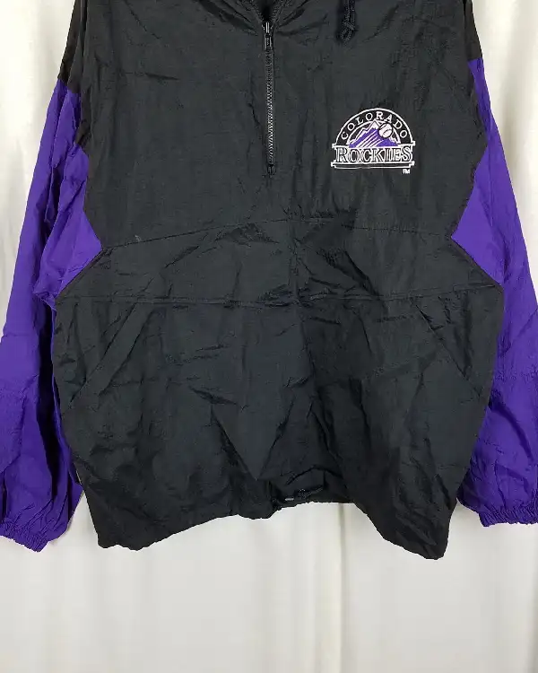 Vintage Colorado Rockies Nylon Competitor Baseball Windbreaker Jacket