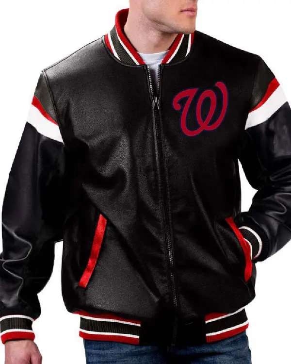 Washington Nationals Leather Jacket