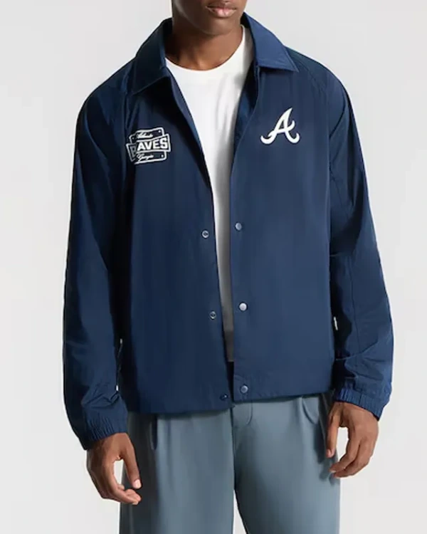 Atlanta Braves Coaches True Navy Jacket