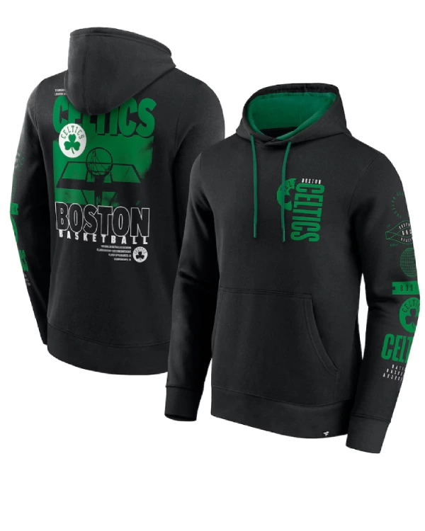 Boston Celtics Black Pullover Hoodie
