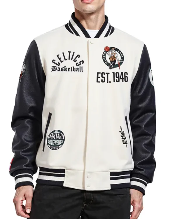 Boston Celtics Modern Originals Classic Varsity Jacket