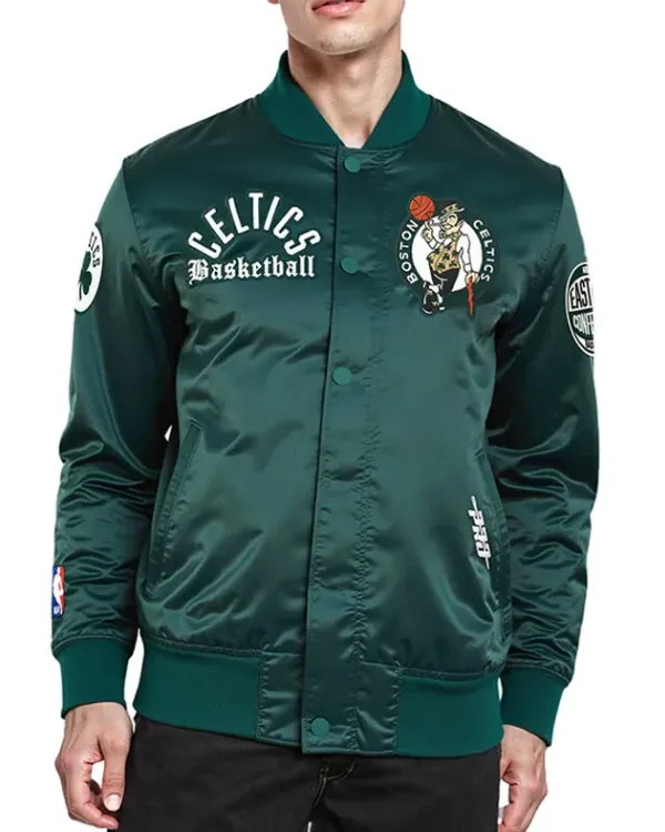 Boston Celtics Modern Originals Green Satin Jacket