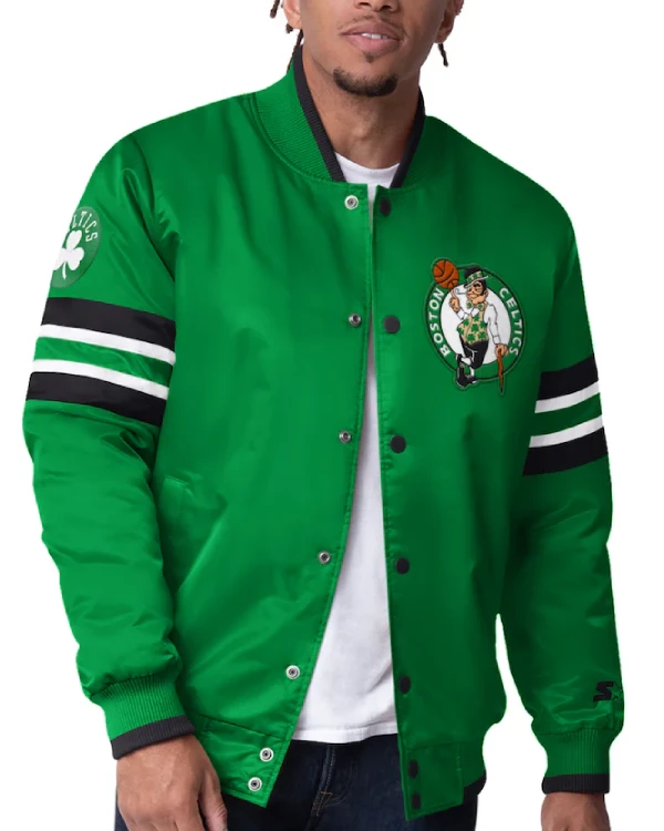 Boston Celtics Satin Starter Varsity Jacket