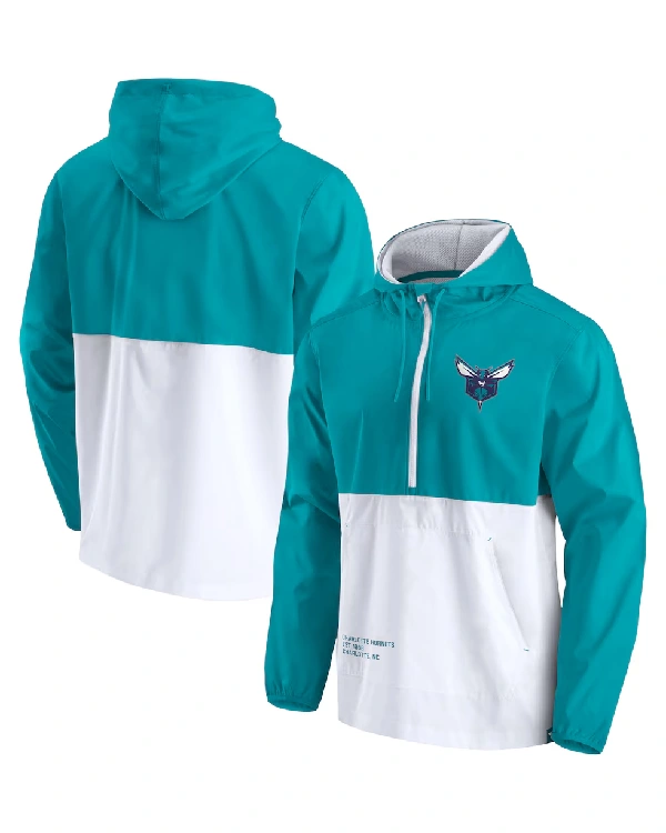 Charlotte Hornets Half-Zip Hooded Jacket