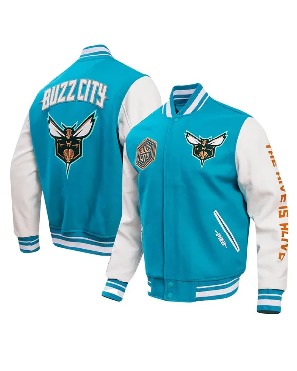 Charlotte Hornets Letterman Varsity Jacket